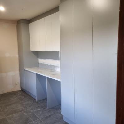 Modern Grey and White Laundry